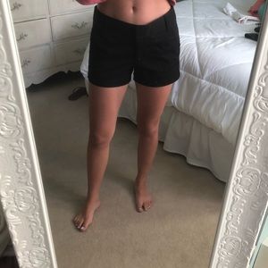 J. Crew Black Chino Shorts Size 0